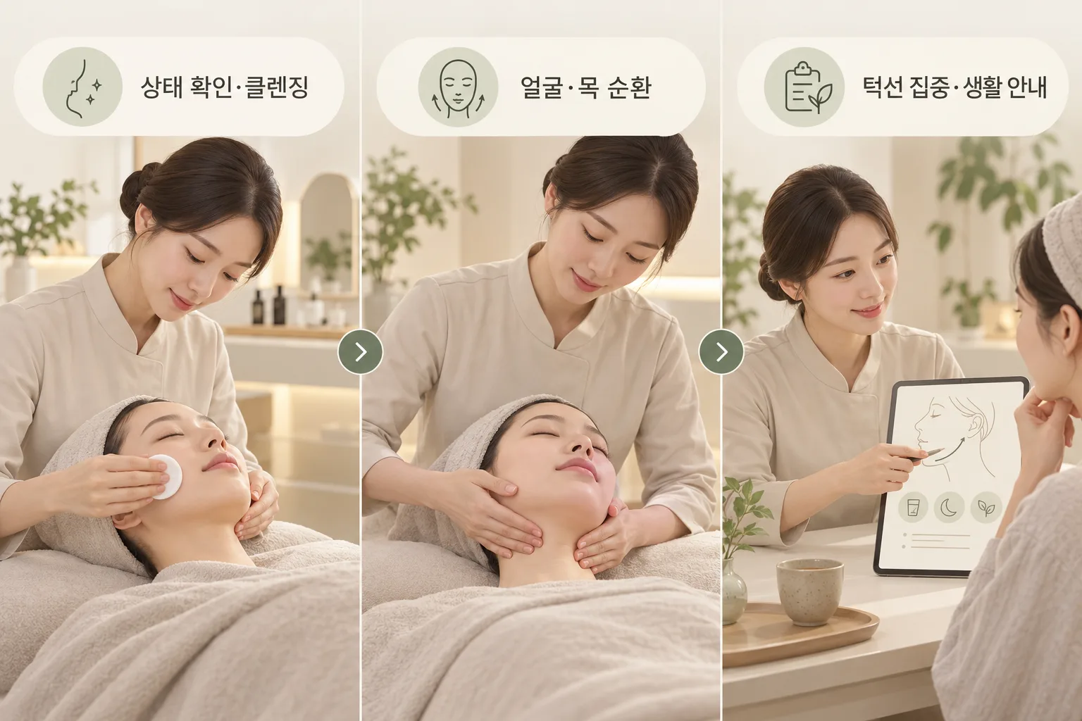 관리 진행 3분할