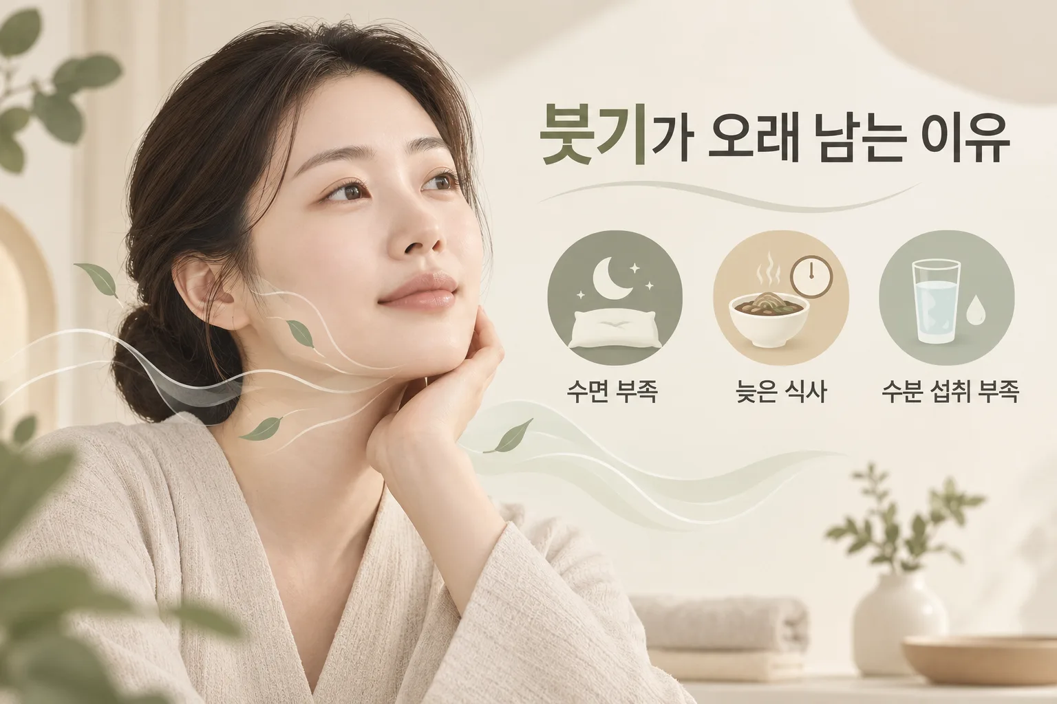 붓기 원인 설명 이미지